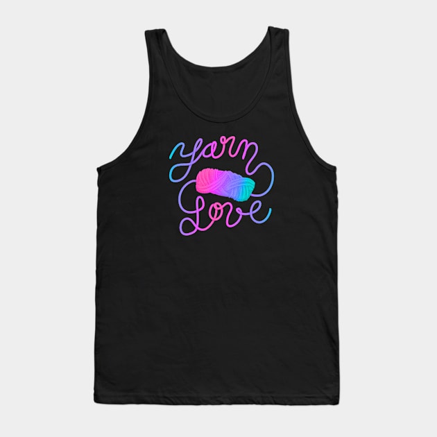 Neon Yarn Love Tank Top by Jujufox